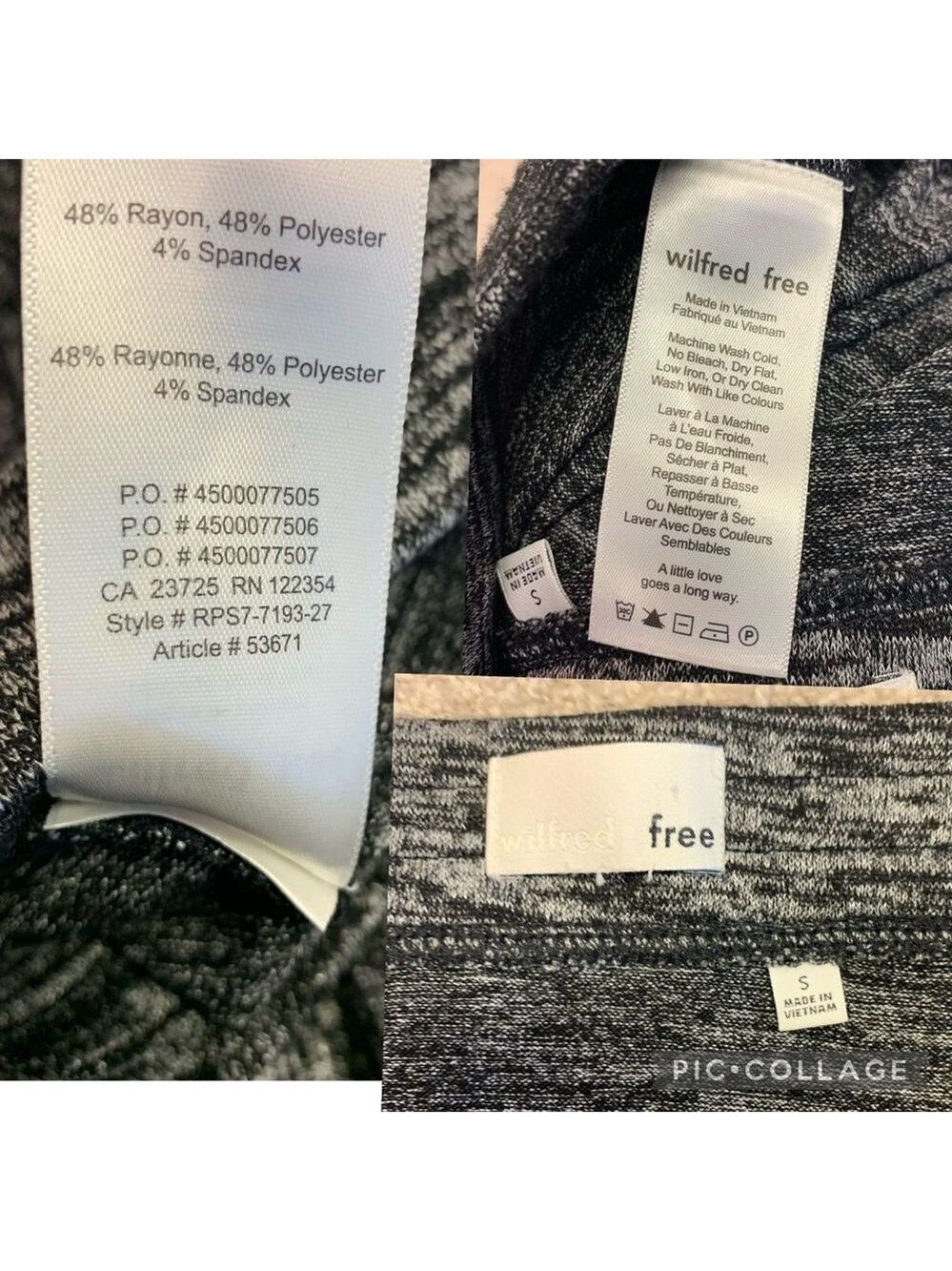 𝅺ARITZIA Wilfred gray ruched stretchy Tyra skirt size small - Picture 6 of 9